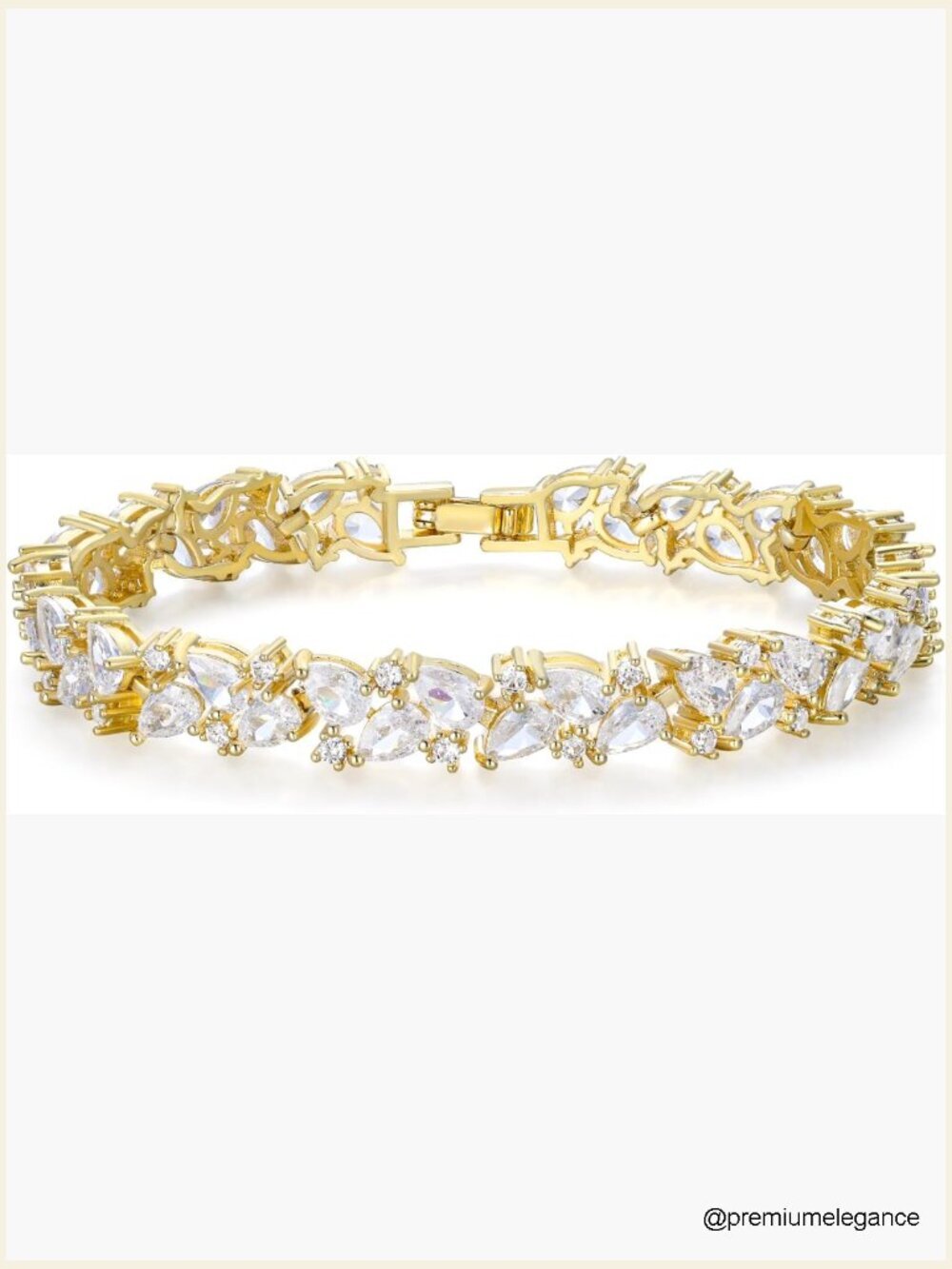 Marquise CZ Tennis Bracelet - Wedding Bridal & Prom Jewelry